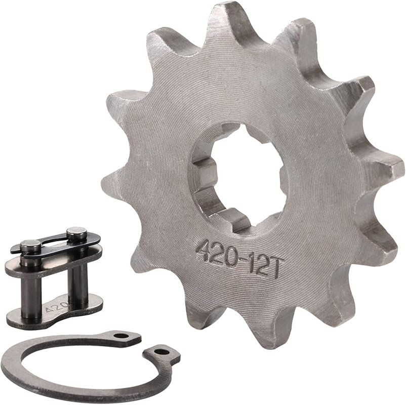GOOFIT 17mm Front Sprocket 420-12T for 50cc-150cc Pit Dirt Bike Motorc