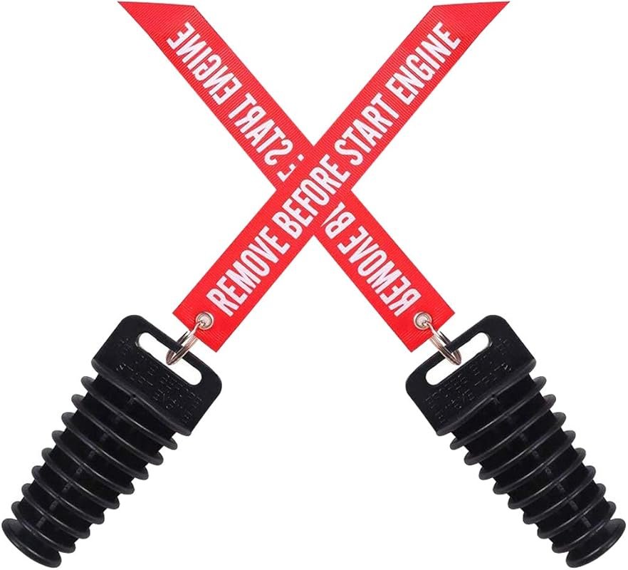 Rubber Exhaust Wash Plug for Motorcycles & Dirt Bikes, 1.07