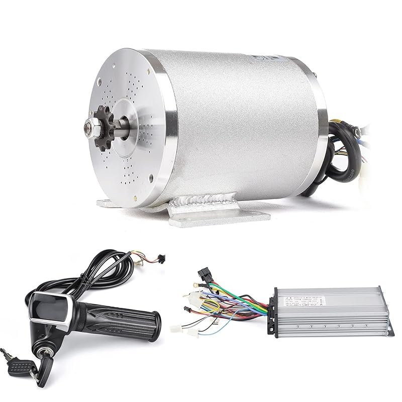 48V 2000W Brushless DC Motor Complete Kit with 33A Controller & LCD Th