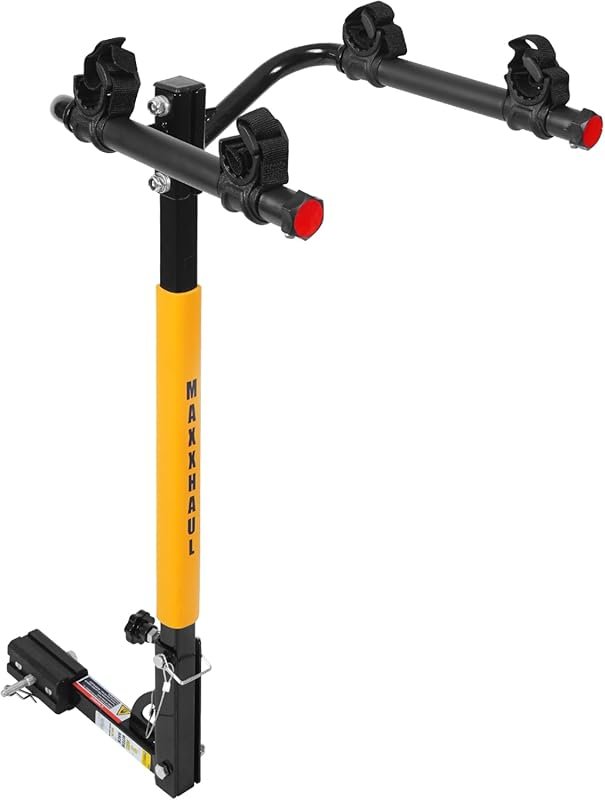 MaxxHaul 50025 Hitch Mount 2 Bike Rack: 100 lb Capacity for Cars, Truc