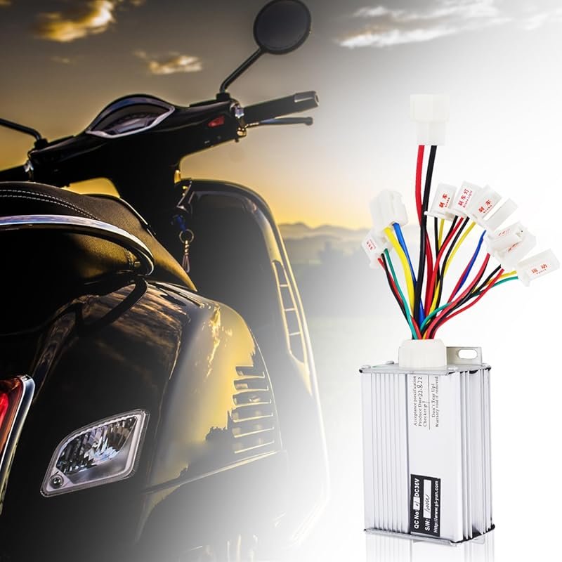 36V 1000W Brushed Electric Motor Scooter Controller with White Battery