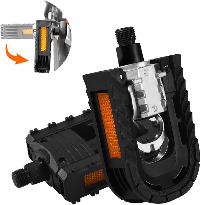 BlueSunshine Aluminum Alloy Anti-Skid Folding Pedals for MTB, Road & C