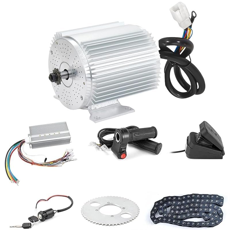 BLDC 72V 3000W Brushless Motor Kit for Electric Scooter/Motorcycle DIY Conversion