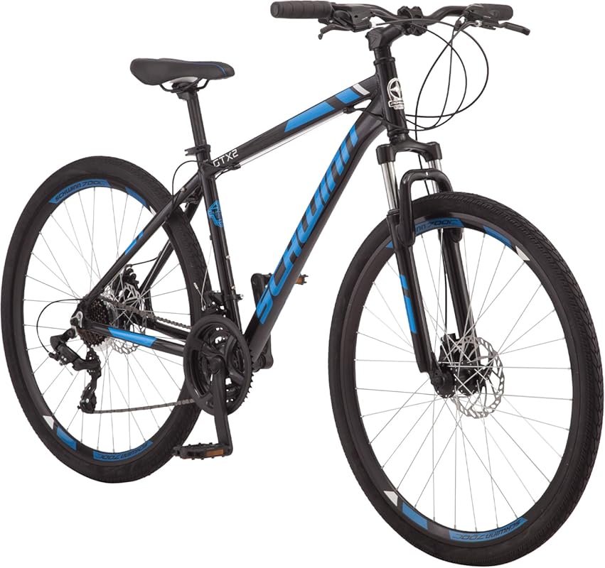 Schwinn GTX Comfort Adult Hybrid Bike with 700c Wheels and Lightweight