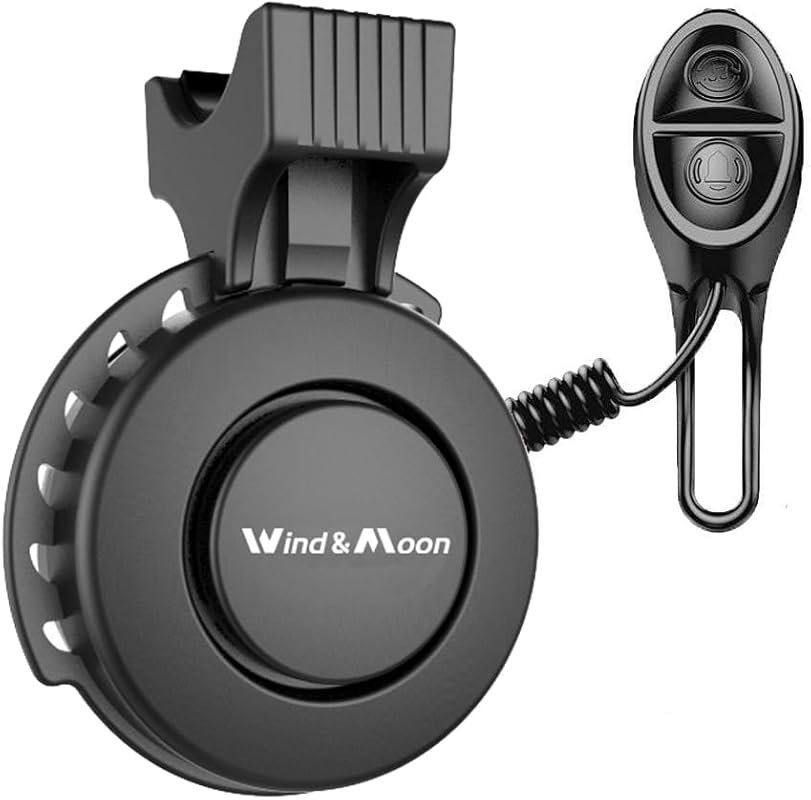 Electronic Bike Horn 120dB, 4 Sound Modes, Rechargeable Battery, Water