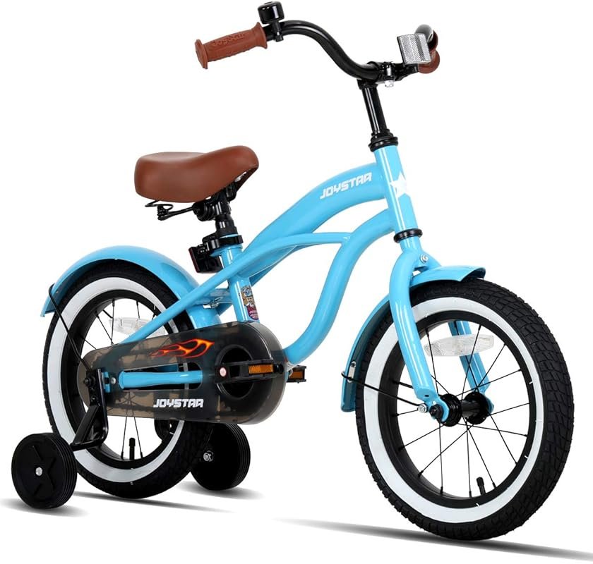 JOYSTAR Kids Cruiser Bike for Ages 2-7 with Training Wheels, Adjustabl