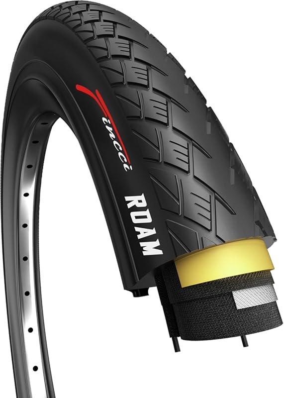 Fincci Semi-Slick 700x38c Kevlar Tire – Foldable, Puncture-Proof City 