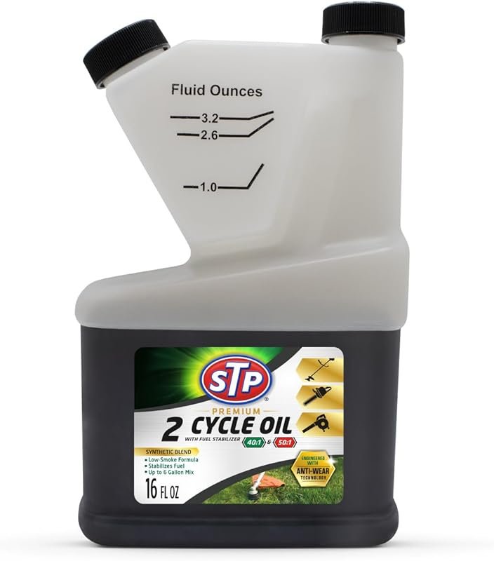 STP Premium 2-Cycle Oil with Fuel Stabilizer, Up to 6 Gallon Mix