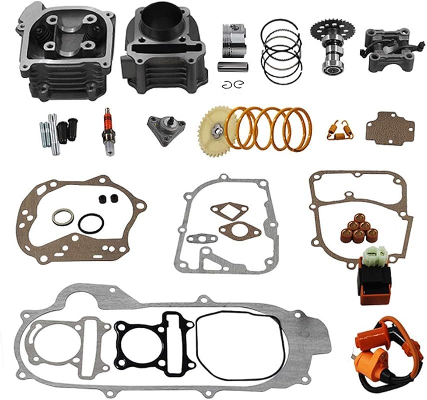 Trkimal GY6 100cc Big Bore Cylinder Rebuild Kit for 49CC/50CC 139QMB M