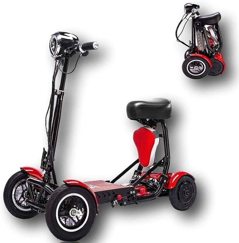 Thrive Mobility 4-Wheel Electric Mobility Scooter for Adults: Red, Pow