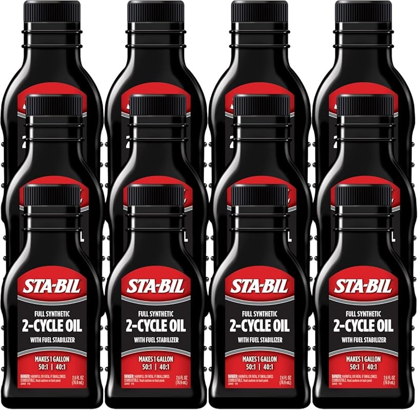 Sta-Bil Full Synthetic 2-Cycle Oil with 12-Month Fuel Stabilizer - 1 G