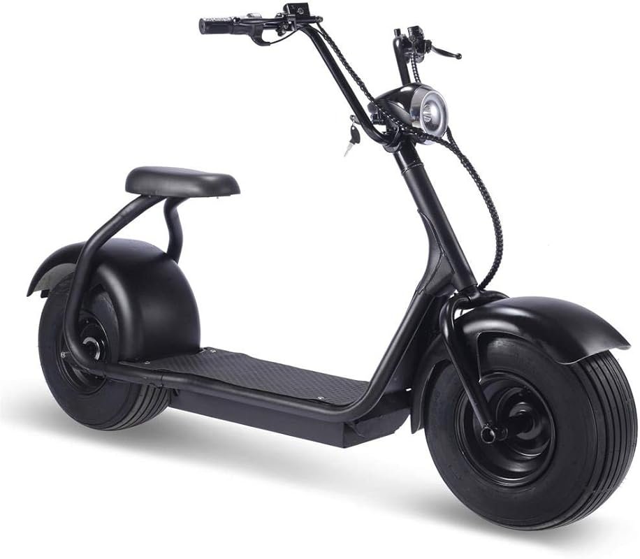 High-Performance 60V 18Ah 2000W Fat Tire Electric Scooter in Black by