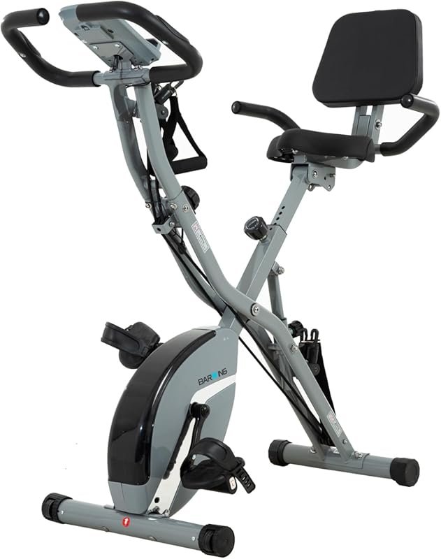BARWING 5-in-1 Foldable Stationary Exercise Bike for Home Workouts, 16