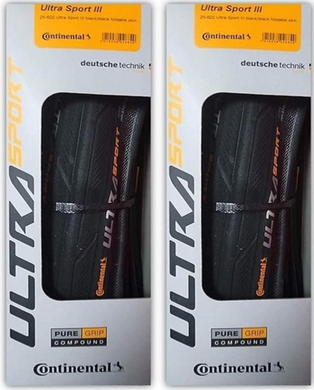Continental Ultra Sport III 2-Pack Black/Brown Ebike Rated Versatile R
