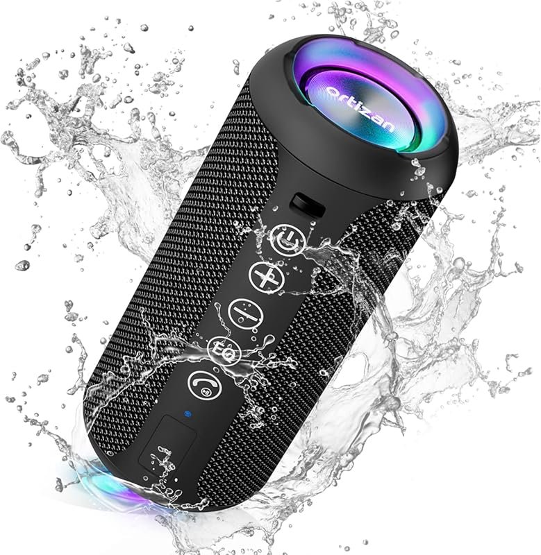 Ortizan Portable Bluetooth Speaker (1st Gen): IPX7 Waterproof, 30Hrs P
