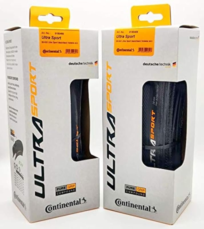 Continental Ultra Sport III 2-Pack Ebike Rated Versatile Road Bike Tir