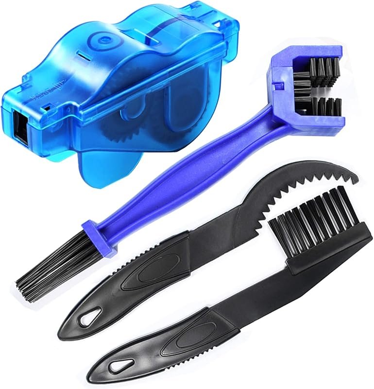Bike Chain Cleaner Kit for Mountain & Road Bikes, 4-Piece Cleaning Bru