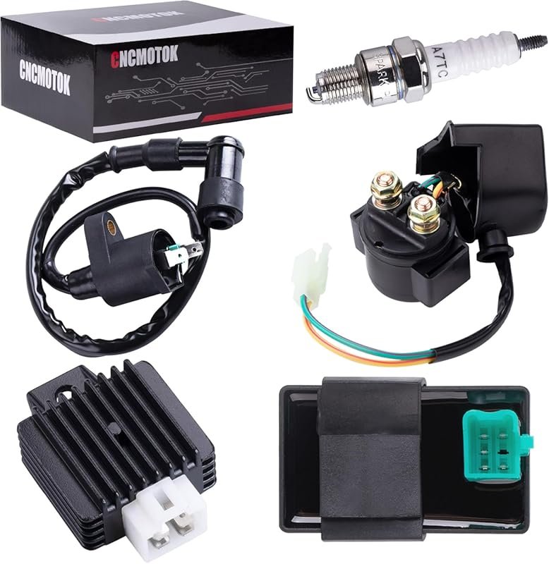 Ignition Coil & CDI Box Kit for 50cc-125cc ATVs, Go Karts & Mopeds