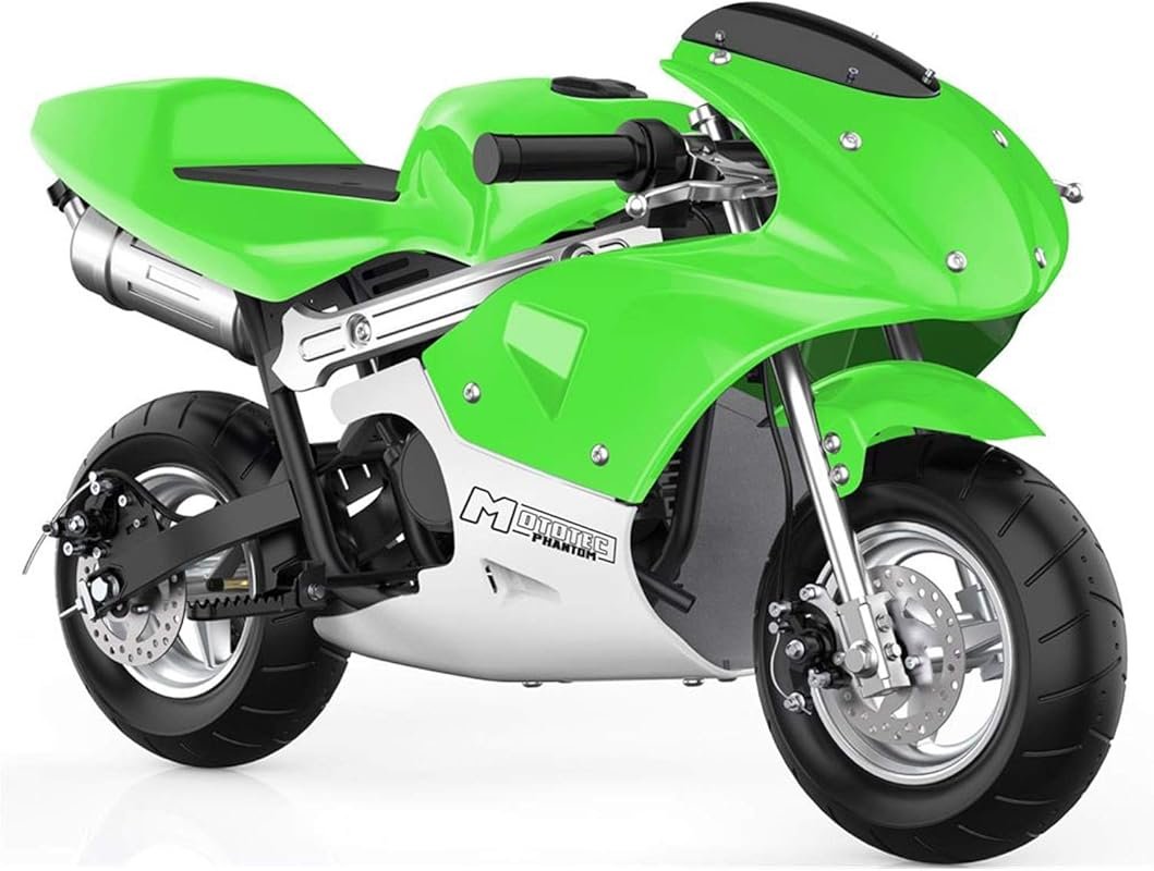 MotoTec Phantom 49cc 2-Stroke Gas Pocket Bike Green