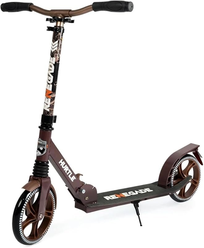Hurtle Renegade Folding Kick Scooter: Adjustable T-Bar Handlebar for K