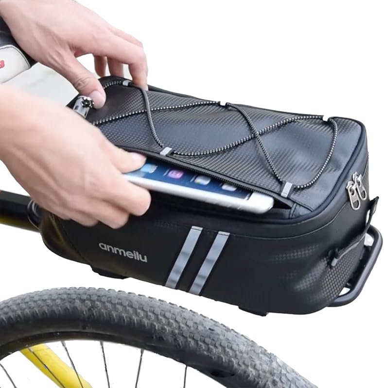 Waterproof Small Bike Trunk Bag for Fat Tire, Folding & Electric Bikes