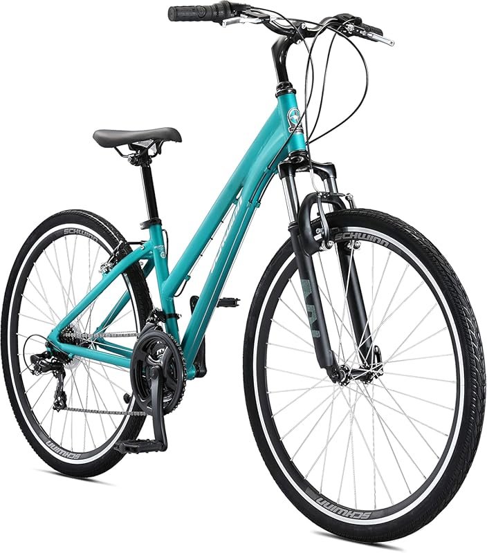 Schwinn Network 3.5 Hybrid Bike: 21-Speed, Aluminum Frame, Ideal for M