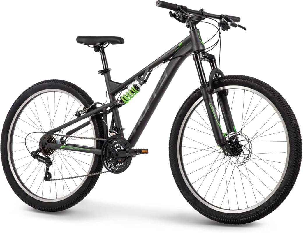 Huffy Marker Full Suspension Mountain Bike, 21-Speeds, Shimano Deraill