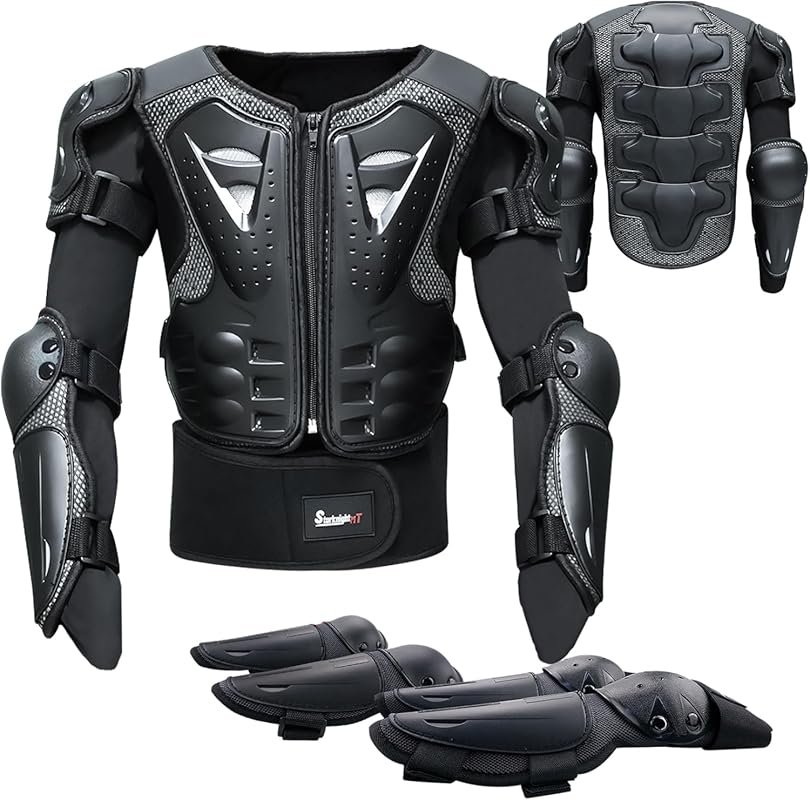 StarknightMT Kids Full Body Armor Suit with Chest, Knee & Elbow Pads f
