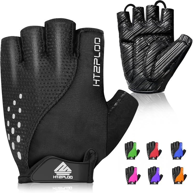 Anti-Slip Shock-Absorbing Pad Cycling Gloves for Men & Women, Lightwei