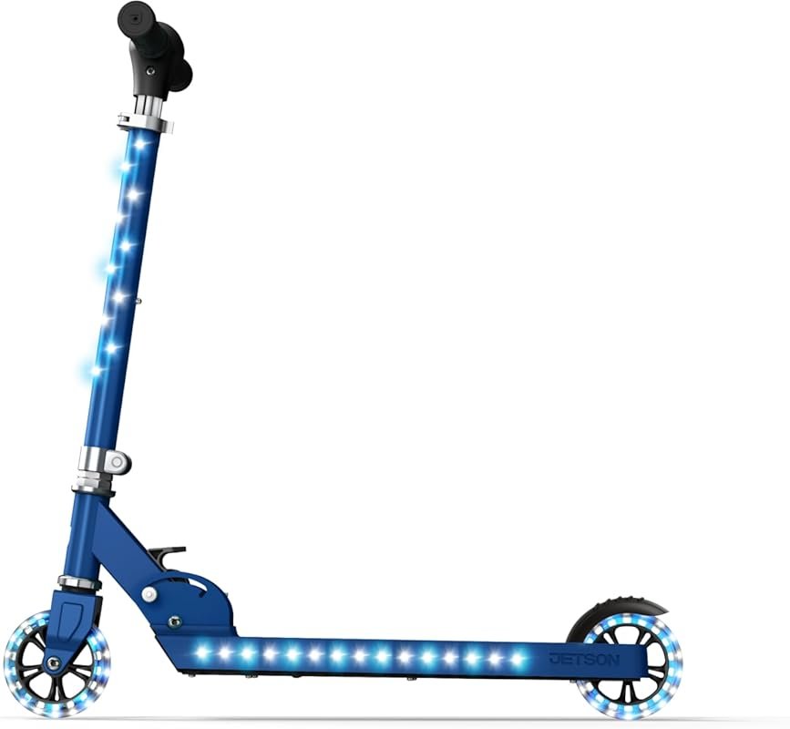 Jetson Jupiter Kids Scooter with LED Lights, Adjustable Handlebar & Ea