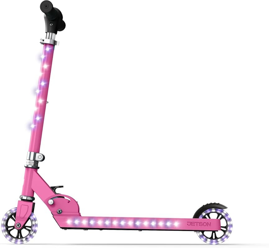 Jetson Jupiter LED Light-Up Kids Scooter with Adjustable Handlebar and