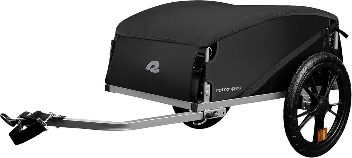 Retrospec Rover Hauler Foldable Bike Cargo Trailer with Weather-Resist