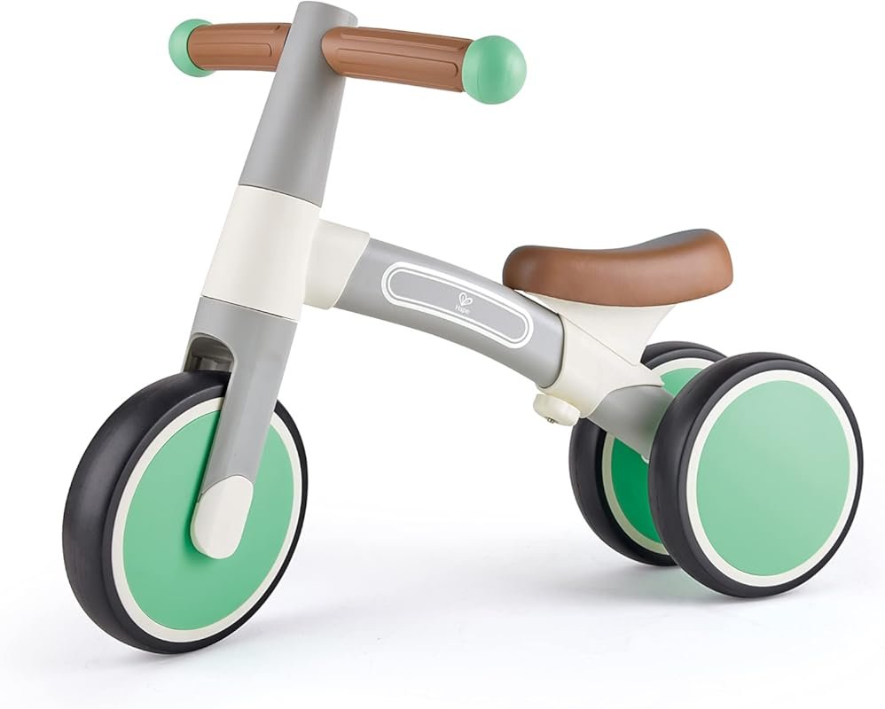 Hape First Ride 4-Wheel Toddler Balance Bike for 12-24 Months