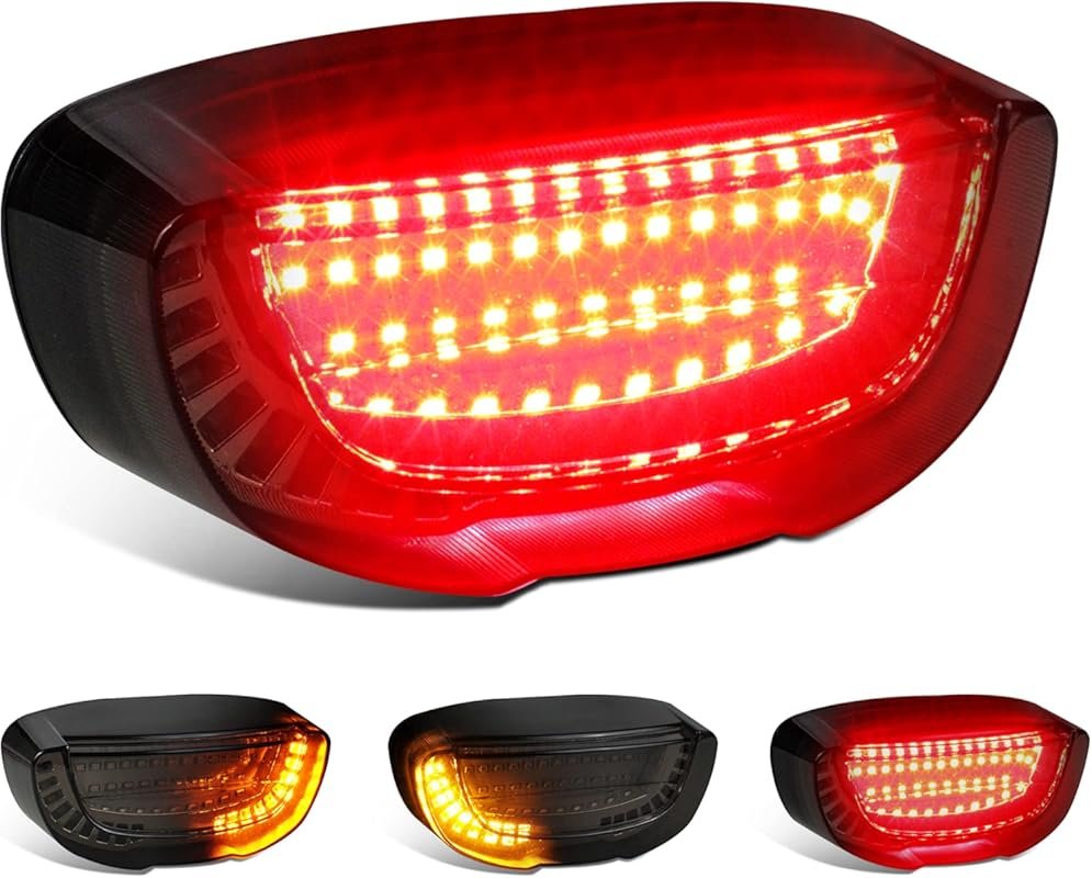QUASCO Brake Tail Light with Turn Signals for Honda Suzuki Yamaha ATVs