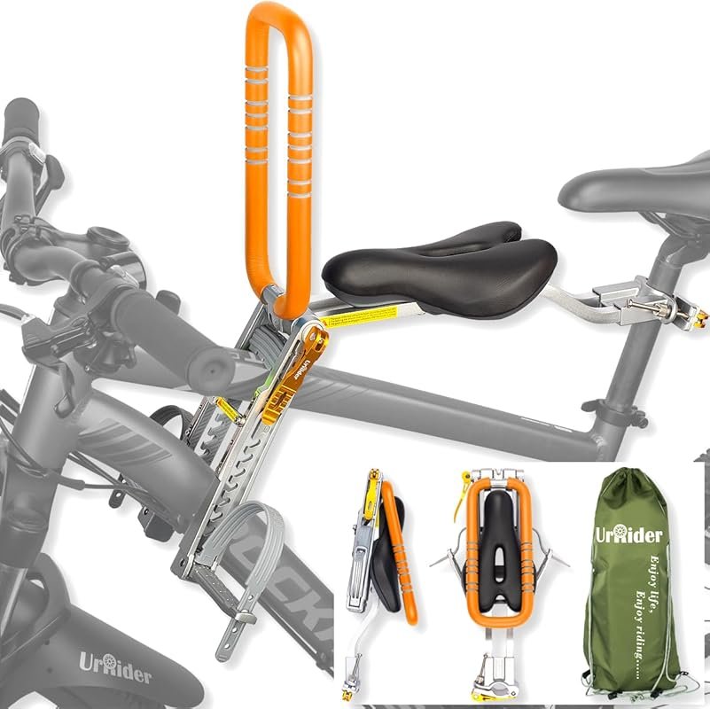 UrRider Ultra-Light Front Mount Kid's Bike Seat for Toddlers 2-6 Years
