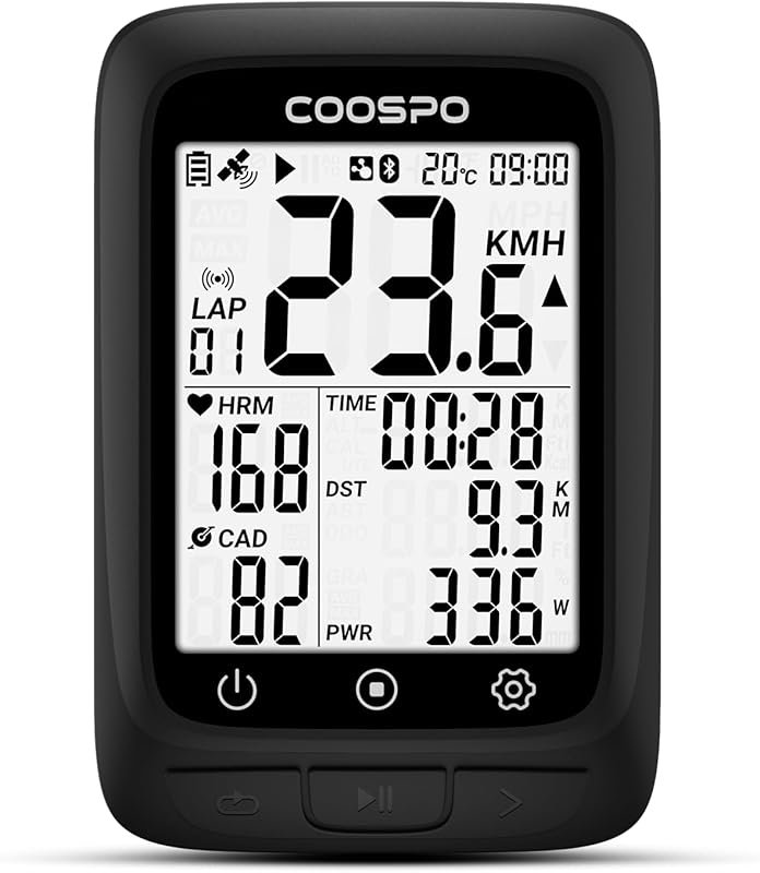 COOSPO ANT+ Wireless GPS Bike Computer: Bluetooth, 2.4
