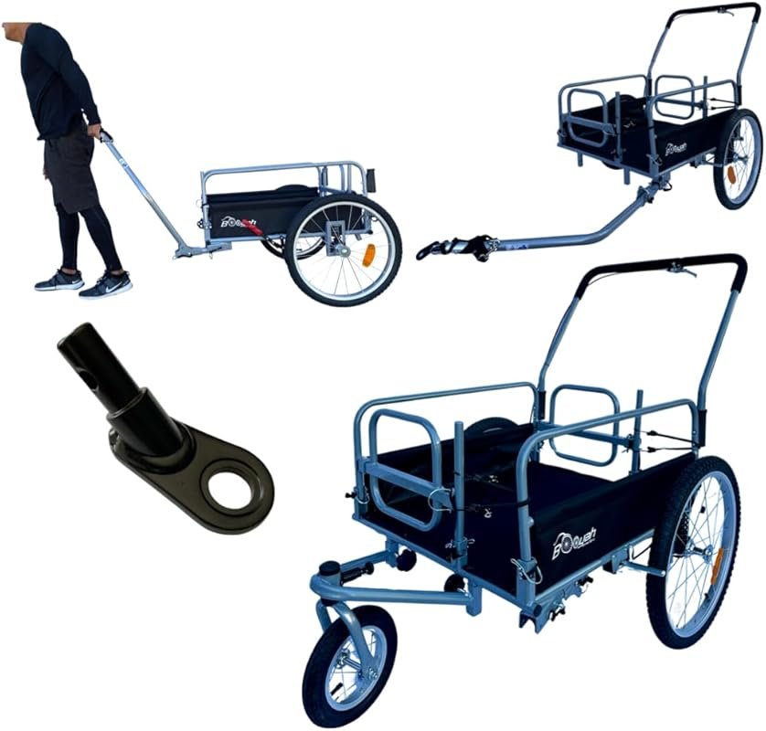 Booyah’s Original Cargo Stroller and Bicycle Trailer with Suspension