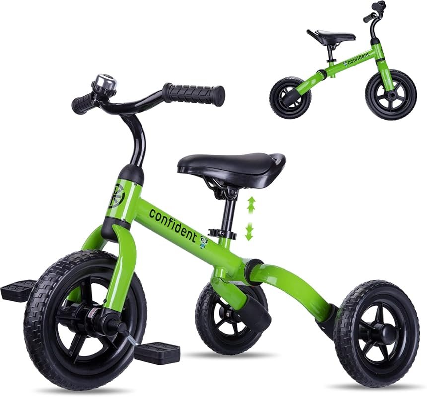 YGJT 3-in-1 Toddler Tricycle for 2-4 Year Olds – Folding Kids Balance 