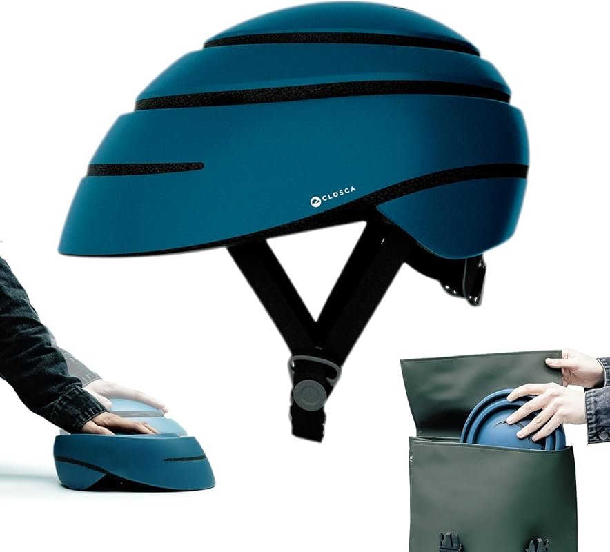 CLOSCA Foldable Helmet: Certified Bike & Scooter Helmet for Men, Women
