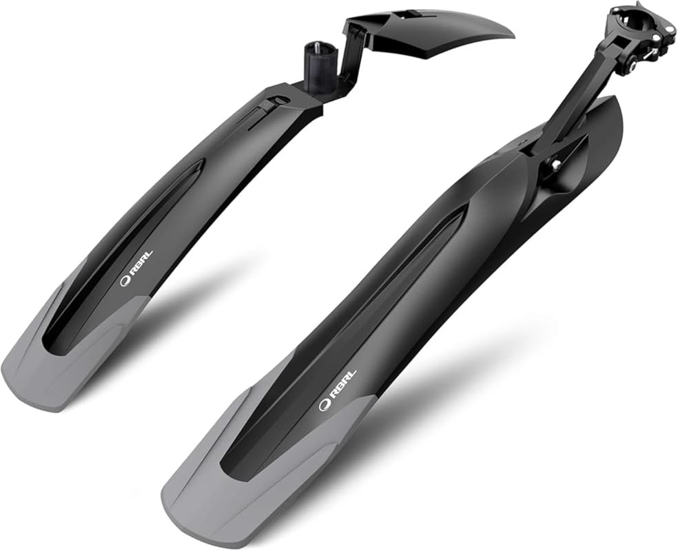 RBRL Adjustable Bike Fender Mudguard, Quick Release Universal 24-29
