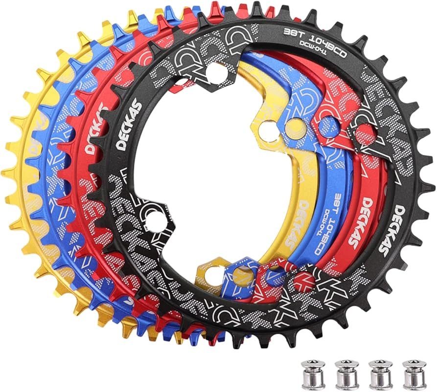 DJC Lightweight Aluminum Chainring 104BCD Narrow/Wide Tooth for 7–12 S