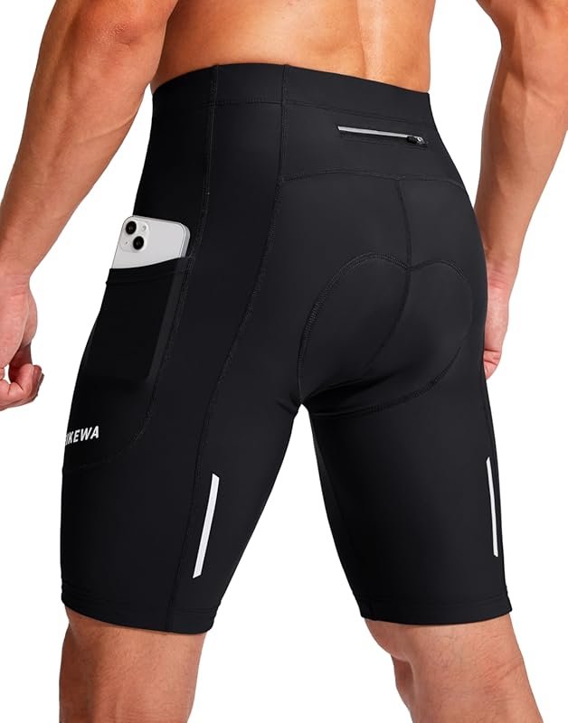 Bikewa Men's Cycling Shorts: 3D Padded, UPF 50+, Loose-Fit for Road & 