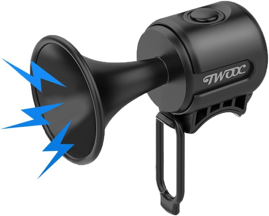 120dB IPX4 Waterproof Battery-Powered Bike Horn for Adults & Kids