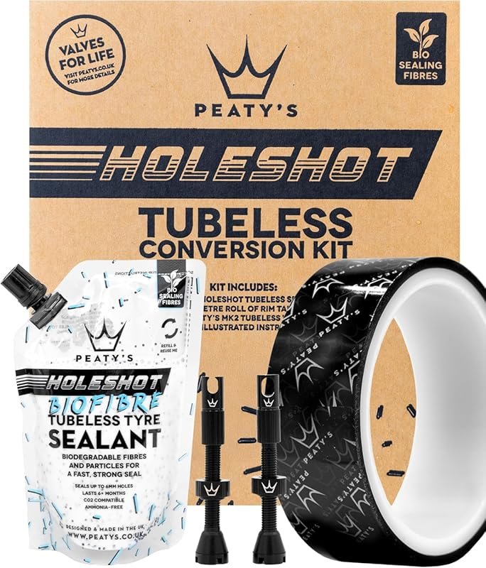 Peaty's Holeshot Tubeless Conversion Kit for Bike Tires