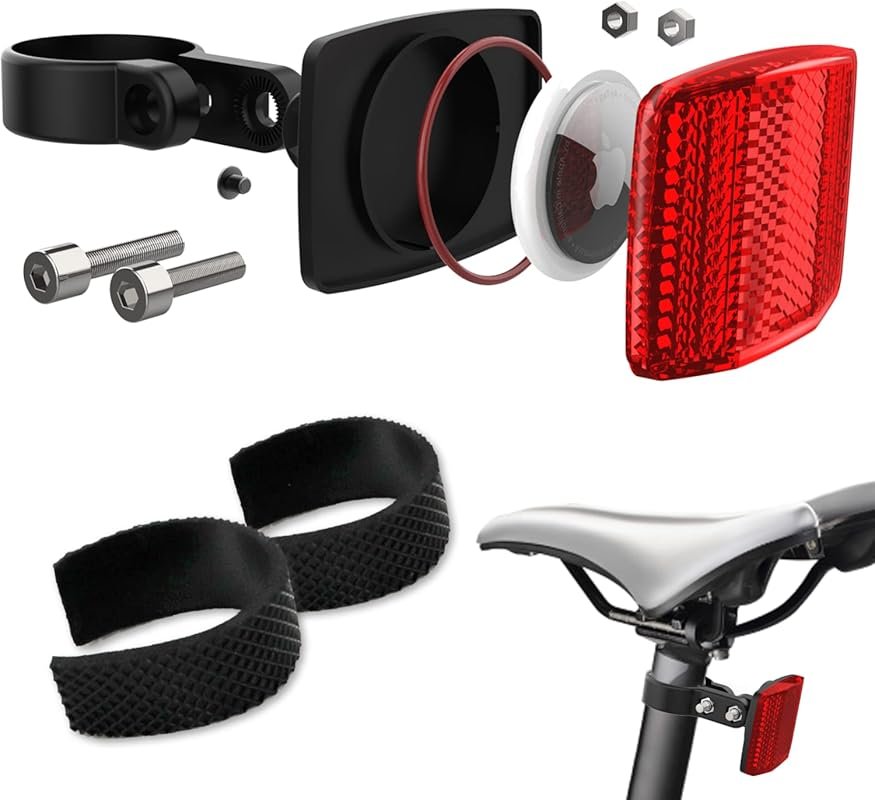 Airtag Bike Mount Hidden GPS Tracker: Anti-Theft Holder for Electric B