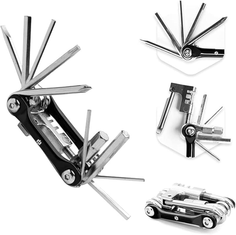 Hayvenhurst 12-in-1 Lightweight Stainless Steel Bike Multitool Kit wit