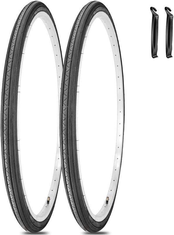 26X1 3/8 Road Bike Tires with Schrader Valve Inner Tubes Optional for 