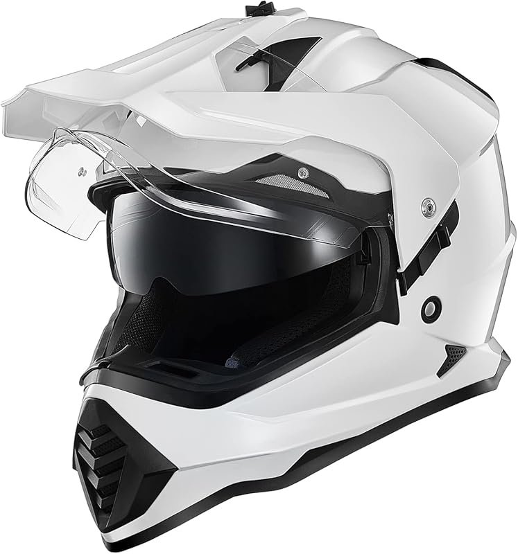 ILM Dual Sport Motorcycle Helmet Pinlock Compatible Sun Visor Snowmobi