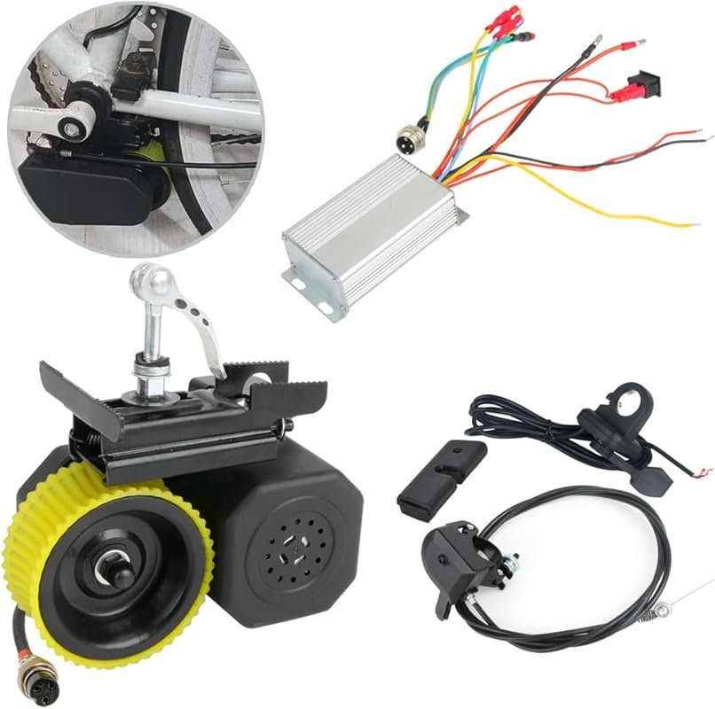 BAIZIFU 250W Brushless Electric Bike Conversion Kit Waterproof Frictio