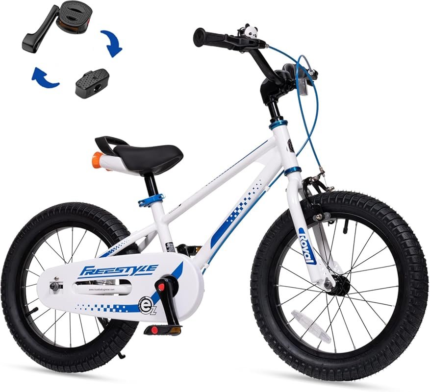 RoyalBaby 2-in-1 Balance and Pedal Training Bicycle for Ages 3-12, 12-